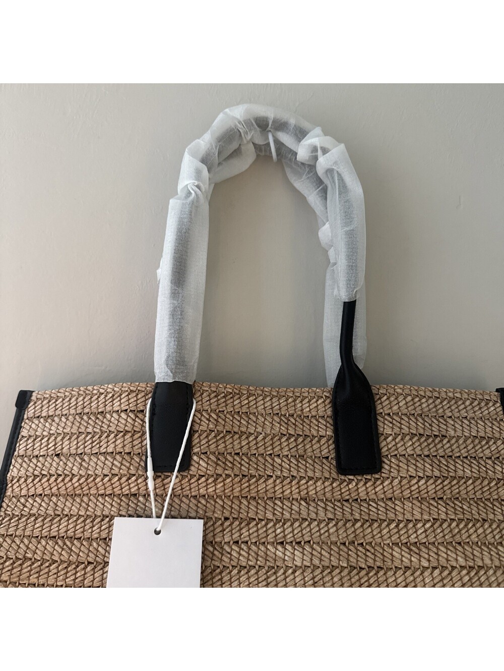 Walter Baker Delaney Natural Raffia Tote Bag NWT Women’s - Picture 3 of 9